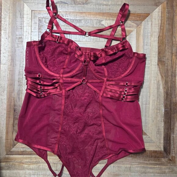 Torrid Straps And Rings Satin Bodysuit - Picture 4 of 13